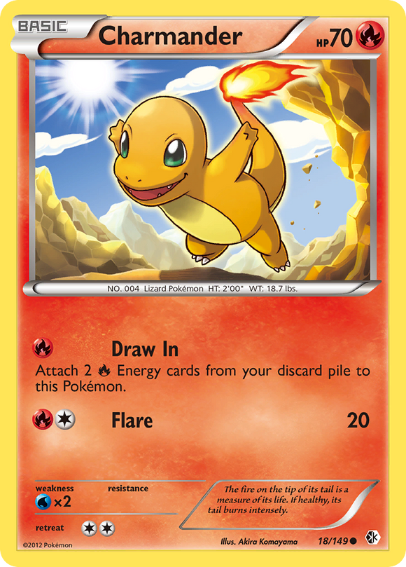 Charmander (18/149) [Blanco y negro: fronteras cruzadas] 