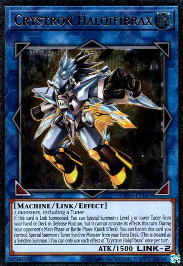Crystron Halqifibrax [OP15-EN003] Último ejemplar raro 