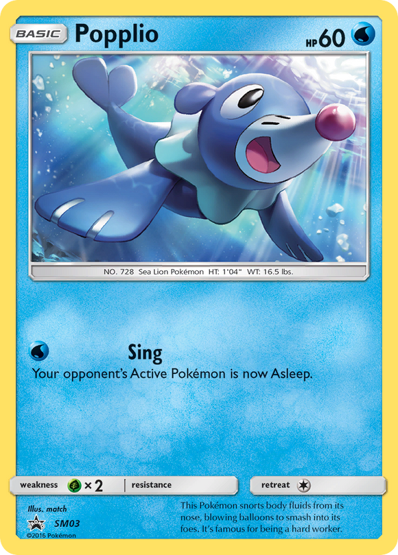 Popplio (SM03) [Sol y Luna: promociones de Black Star] 