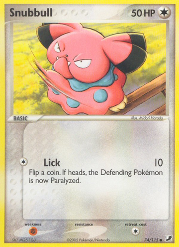 Snubbull (74/115) [EX: Unseen Forces]