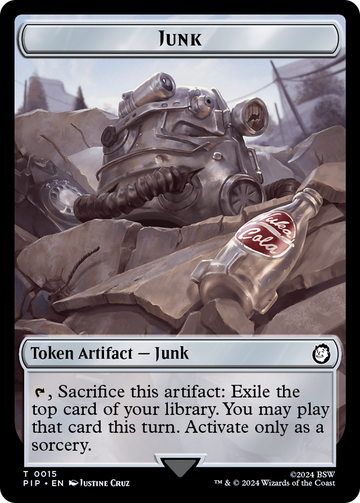 Copy // Junk Double-Sided Token [Fallout Tokens] - 0
