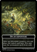 Wicked Role / Cursed Role // Emblem - On An Adventure Double-Sided Token [Wilds of Eldraine Tokens]-2