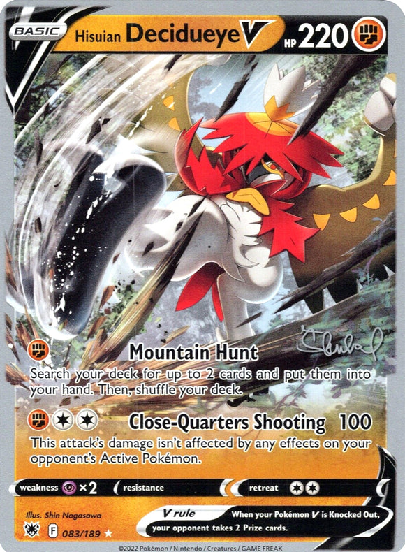 Hisuian Decidueye V (083/189) (ADP - Ondrej Skubal) [Campeonato del Mundo 2022] 