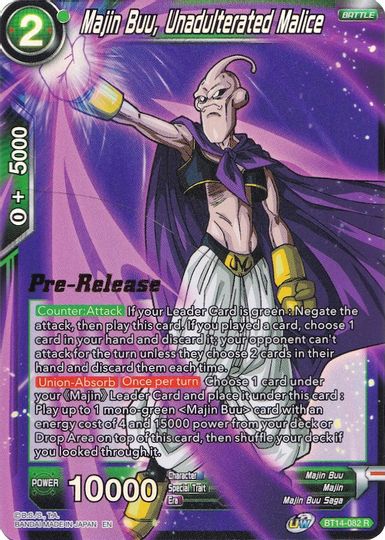 Majin Buu, Malicia sin adulterar (BT14-082) [Promociones de prelanzamiento de Cross Spirits] 
