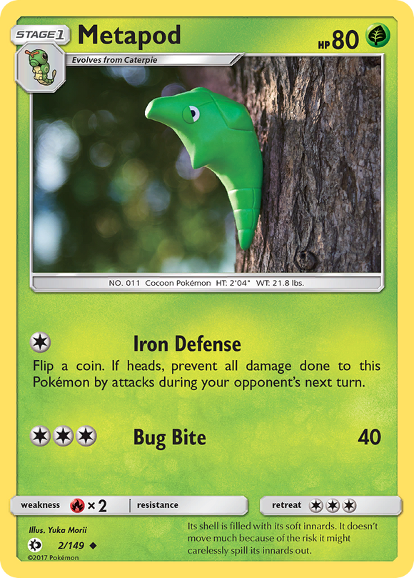 Metapod (2/149) [Sol y Luna: Conjunto básico] 