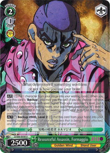 Resourceful Assassin, Formaggio (JJ/S66-E038 U) [JoJo's Bizarre Adventure: Golden Wind] - 0