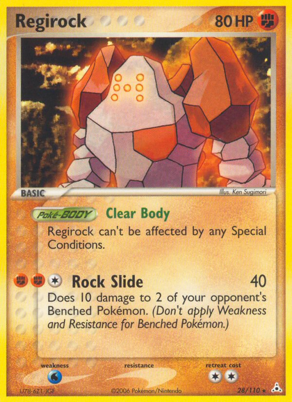 Regirock (28/110) [EX: Fantasmas de Holon] 