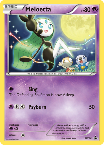 Meloetta (BW68) [Blanco y negro: promociones de Black Star] 