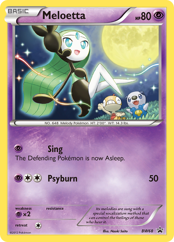Meloetta (BW68) [Blanco y negro: promociones de Black Star] 