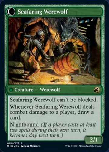 Suspicious Stowaway // Seafaring Werewolf [Innistrad: Midnight Hunt] - 0