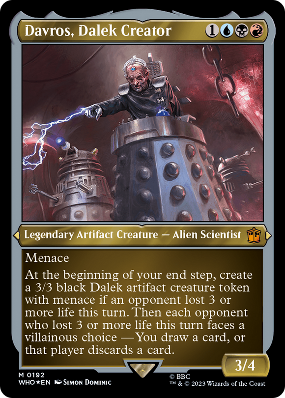 Davros, creador de Dalek (comandante de exhibición) - Thick Stock [Doctor Who] 