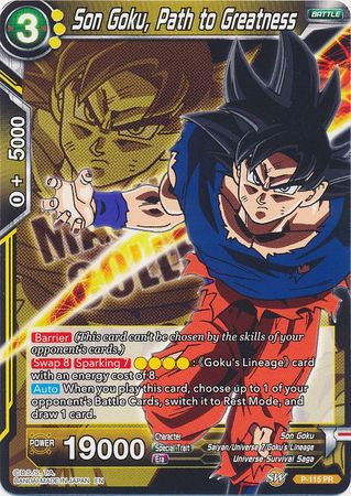 Son Goku, Camino a la grandeza (P-115) [Magnífica colección Guerrero Abandonado] 
