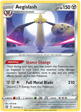 Aegislash (107/163) (107/163) [Espada y escudo: estilos de batalla] 