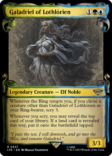 Galadriel de Lothlorien [Pergaminos de presentación de El Señor de los Anillos: Cuentos de la Tierra Media] 