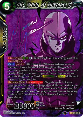 Golpe, Orgullo del Universo 6 (Firma SPR) (BT7-079) [Asalto de los Saiyans] 