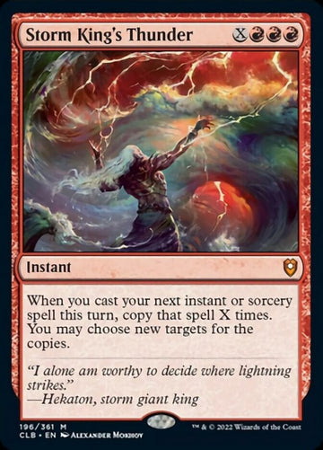 Trueno del Rey de la Tormenta [Commander Legends: Battle for Baldur's Gate] 