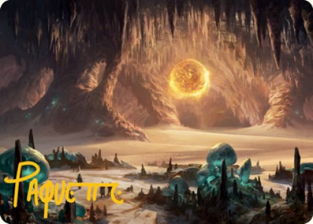 Tarjeta de arte Llanuras (265) (firma estampada en oro) [Serie de arte Dungeons &amp; Dragons: Adventures in the Forgotten Realms] 