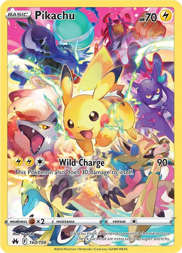 Pikachu (160/159) (Secreto) [Espada y escudo: Corona Zenith] 