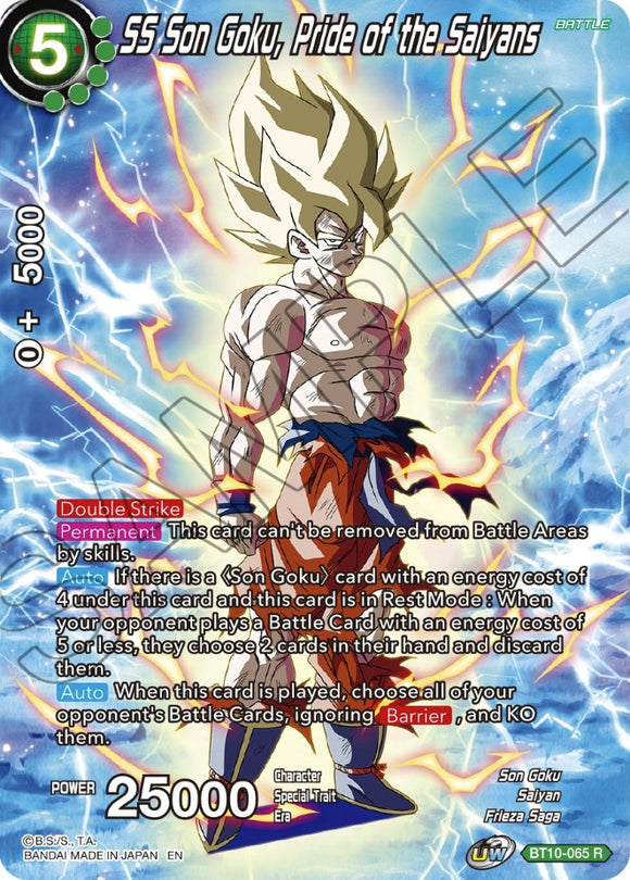 SS Son Goku, Orgullo de los Saiyans (BT10-065) [Selección de tema: Historia de Son Goku] 