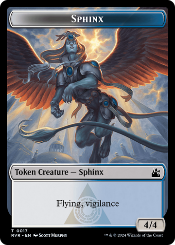 Bird // Sphinx Double-Sided Token [Ravnica Remastered Tokens] - 0