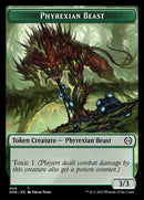 Rebel // Phyrexian Beast Double-Sided Token [Phyrexia: All Will Be One Tokens]-2