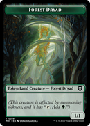 Forest Dryad // Vivien Reid Emblem Double-Sided Token [Modern Horizons 3 Commander Tokens]-1