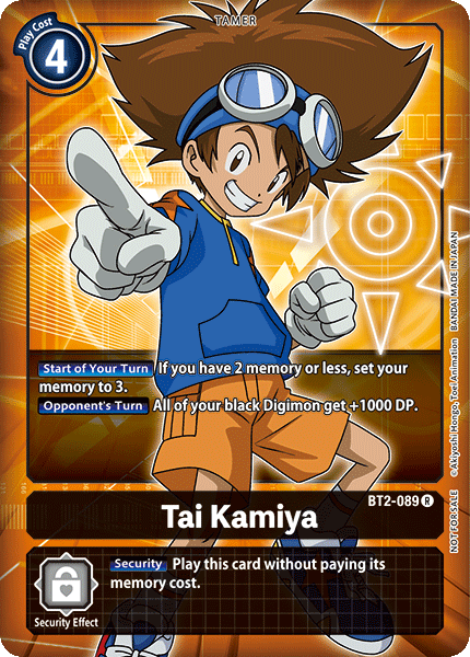 Tai Kamiya [BT2-089] (Promoción Buy-A-Box) [Promociones especiales de lanzamiento de Booster Ver.1.0] 
