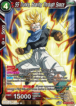 SS Trunks, volando por el espacio (BT17-012) [Ultimate Squad] 