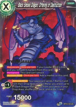 Dragón de Humo Negro, Ofrenda de Destrucción (BT13-124) [Promociones de prelanzamiento de Supreme Rivalry] 