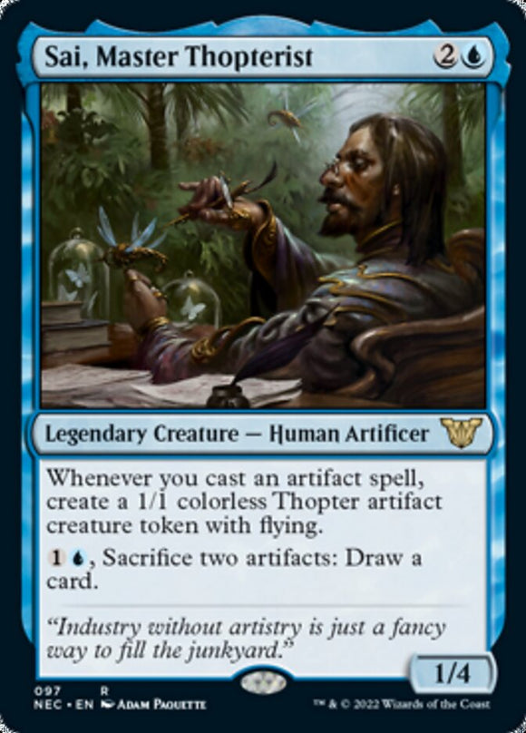 Sai, maestro tópterista [Kamigawa: Comandante de la Dinastía Neon] 