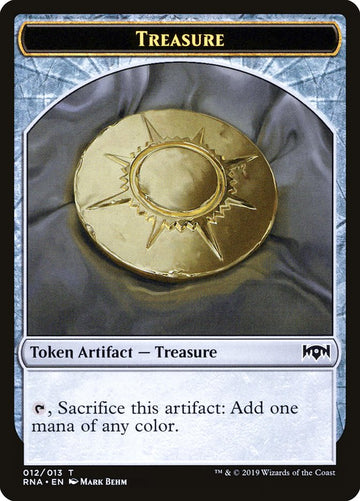 Cleric // Treasure Double-Sided Token [Ravnica Allegiance Guild Kit Tokens] - 0