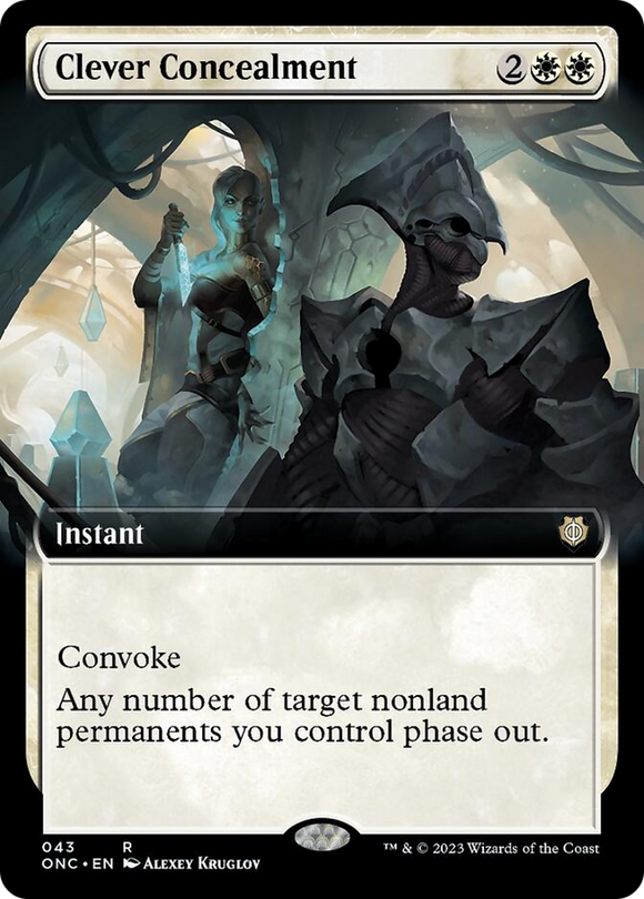 Ocultación inteligente (ilustración ampliada) [Phyrexia: Todos serán un solo comandante] 