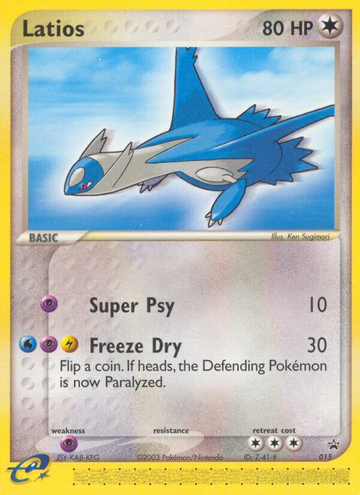 Latios (015) [Nintendo: Promociones Black Star] 