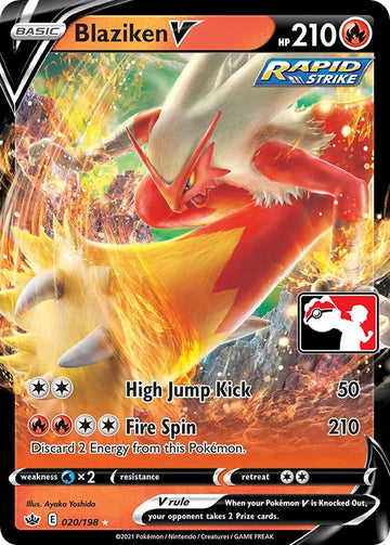 Blaziken V (020/198) [Serie de paquetes de premios uno] 