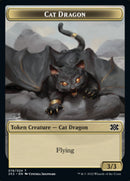 Cat Dragon // Vampire Double-Sided Token [Double Masters 2022 Tokens]-1