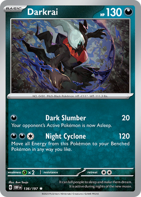 Darkrai (136/197) [Scarlet &amp; Violet: Llamas de obsidiana] 