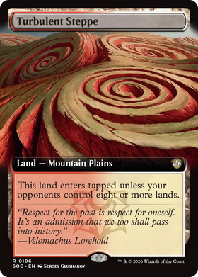 Turbulent Steppe (Extended Art) [Secrets of Strixhaven Commander]