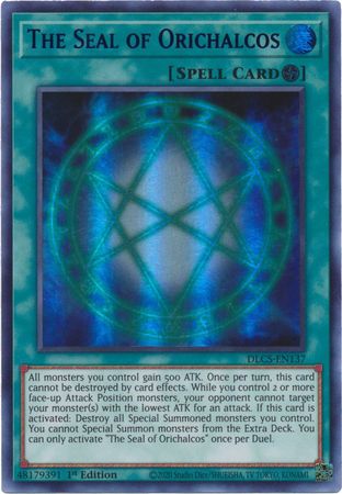 El Sello de Orichalcos (Morado) [DLCS-EN137] Ultra Raro 