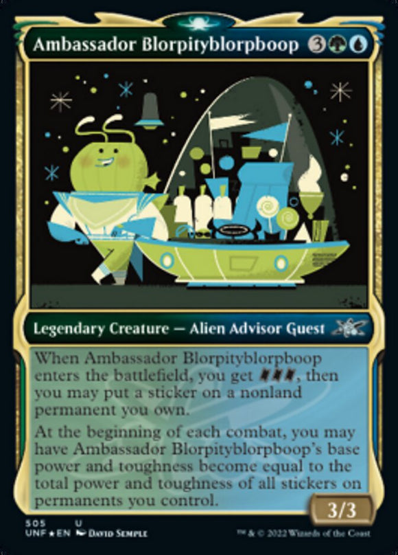 Embajador Blorpityblorpboop (Escaparate) (Galaxy Foil) [Unfinity] 