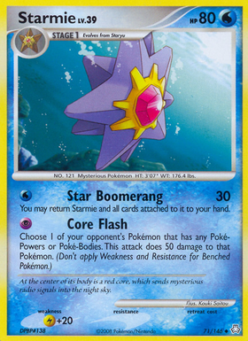 Starmie (71/146) [Diamante y Perla: Leyendas despertadas] 