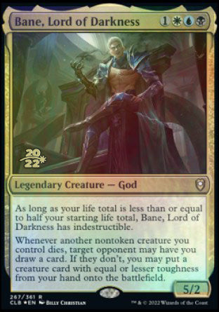 Bane, Señor de la Oscuridad [Promociones de prelanzamiento de Commander Legends: Battle for Baldur's Gate] 