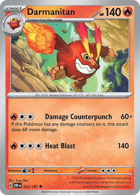 Darmanitan (035/197) [Scarlet &amp; Violet: Llamas de obsidiana] 