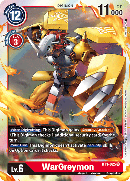 WarGreymon [BT1-025] [Lanzamiento de la versión especial de refuerzo 1.0] 