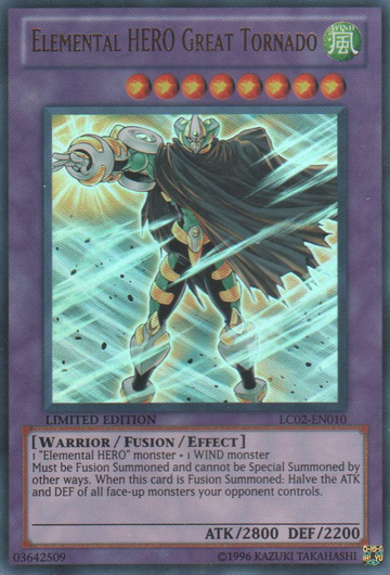 HÉROE Elemental Gran Tornado [LC02-EN010] Ultra Raro 