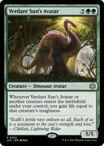 Avatar del Sol Verde [Las Cavernas Perdidas de Ixalan Comandante] 
