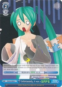 Unfortunately, it was a SAFE (PD/S22-E095 C) [Hatsune Miku -Project DIVA- f]