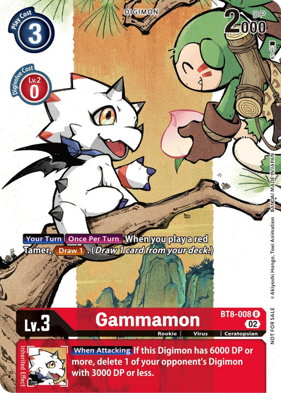 Gammamon [BT8-008] (Paquete promocional del concurso de ilustraciones de Digimon) [Promociones de New Awakening] 