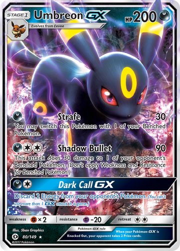 Umbreon GX (80/149) [Sol y Luna: Set básico] 