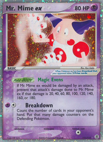 Sr. Mime ex (111/112) [EX: Rojo Fuego y Verde Hoja] 
