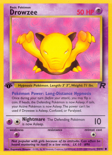 Drowzee (54/82) [Equipo Rocket 1.ª edición] 